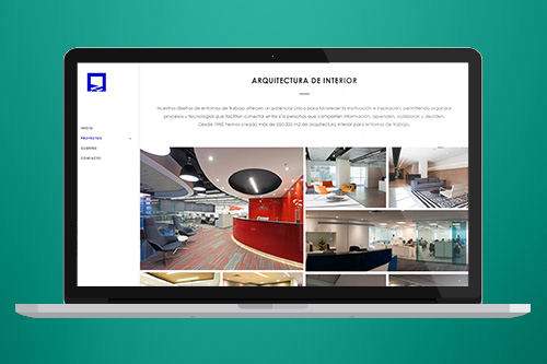 Diseño página web RYV Arquitecros
